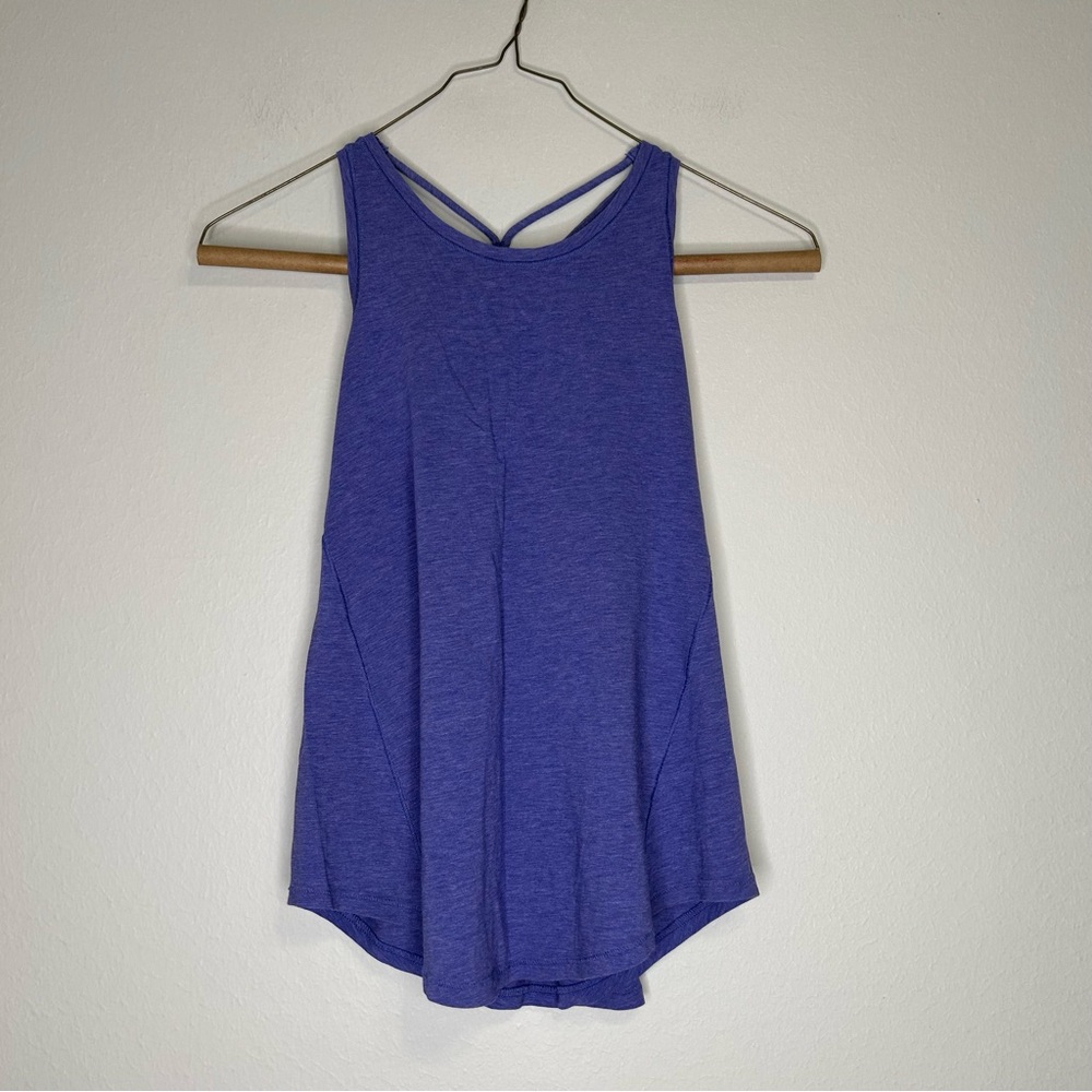 Ivivva‎ Cross Stitching Top Purple Tank Size 10